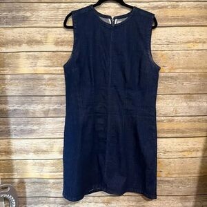 Abercrombie & Fitch Dark Blue shell Denim Mini Dress